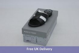 Marco Tozzi Women's Front Flat Sandals, Black Antic, EU 37