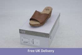 Four pairs of Jana 8-27229-34 305 Women's Platforms, Cognac, 1x UK 3.5, 1x 4, 1x 5, 1x 6