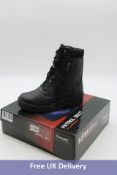 Seven pairs of Kombat UK Patrol Boots, All Leather, 3M Thinsulate Insulation, Black, UK 7