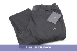 Three Boxraw Men's Marclano Hoodie, Black, UK L