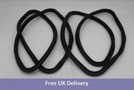 Two Binder Door Gasket Sealing, Black, L-360mm/W-260mm.