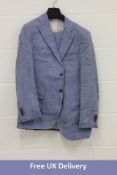 Suitsupply Lazio Light Blue Two Piece, Jacket And Trousers Size 52