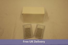 Seven Pre-Made short Stem Narrow Fan Lashes, 0.10 C-12 mm, 10 Pack