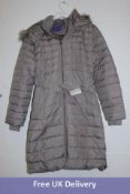 Slate 3 in 1 Maternity Coat with Baby Carrier, Taupe, UK 10
