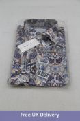 Eton Ancient Paisley Print Twill Shirt, Size 42 / 16.5