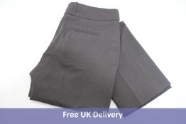 Four Smart Women's Slim Leg Trousers, Dark Brown, 34