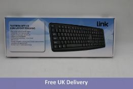 Twenty Link Tastiera Office Con Keyboard, Black, Size 47x28x34cm, Italian layout