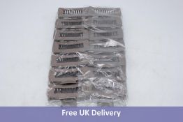 Seventy Hair Clips, Claw Plastic, Large Size, Light Brown