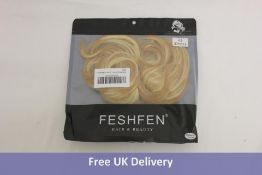 Twenty FESHFEN Hair Bun Extension Scrunchies, Strawberry Blonde and Bleach Blonde