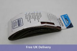 Thirty Silverline Sanding Belts, 13 x 457 mm 5pce 40, 60, 2 x 80, 120G, and 7x Silverline Sanding Be