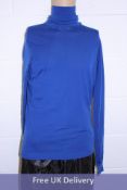 Son of a Tailor Turtle Neck Pullover, Merino Wool, Blue 38-40