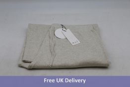 Oui Ecru Casual Fit Women's Pants, Cream, EU 40