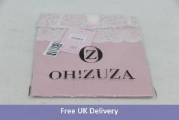 Oh!Zuza Classic Lace Chemise Nightdress, Pink/Purple, UK M