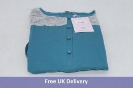 Oh!Zuza Classic Lace Night Dress , Teal, UK XXL