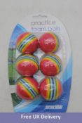 Fifty packs of Longridge Foam Practice Balls, 6 Per Pack