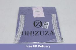 Oh!Zuza Classic Lace Chemise Night Dress , Purple, UK XS