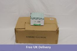 Ten Designa Curve Pattress 28mm 2 Gang, 5Pk