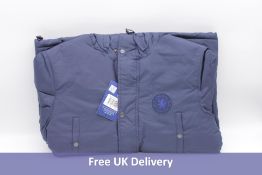Two Chelsea FC Men's Casual Parka, Navy, UK Size L