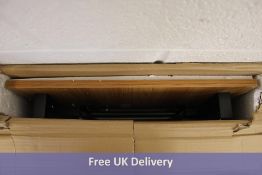 Collapsible Table, 130 x 64 x 9.8, Beech/Black