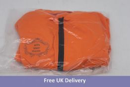 Three Wife Wear Crown Zip Front Dresses, Orange, 1x Small, 1x Medium and 1x Large