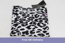 Faber Woman Mesh jumper with Leo Pattern, Long Sleeves, Round Neck With Fine Rolled Edge, Size 60cm,