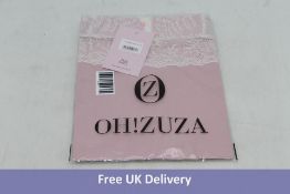 Oh!Zuza Classic Lace Chemise Nightdress, Pink/Purple, UK L