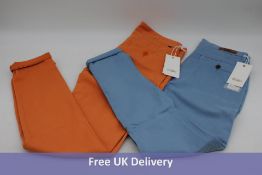 Two Pairs Reiko Chino/Jeans To Include, x1 Reiko Sandy 2 Basic, Orange Crush, Size 27, x1 Reiko Sand