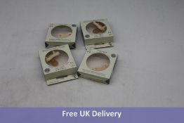 Eighteen HEVEA Coloured Rubber Dummy's, 6 Per Pack