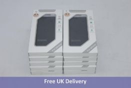 Ten External Battery Cases for iPhone 6/6s/7/8/SE, Black