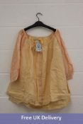 Woman's Free People Oxford Sewing Tunic, Golden Combo, Size XS-4, OB1434188