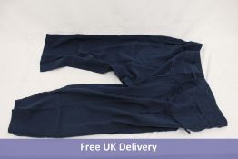 Nine Pairs of Indigo Roc Ladies Blue Ribbed Back 3/4 Linen Pants to include 1x 10, 1x 12, 2x 14, 2x