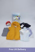A Selection of Baby Clothes and Toys to include 1x Bebi Sogni Trombone, 6+ months 1x Pull String Mus