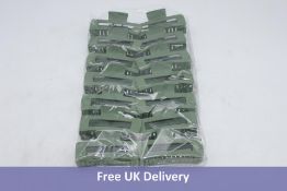 Ninety-eight Hair Clips, Claw Plastic, Large Size, Green