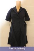 Stenstroms Sofia Wrap Dress, Navy, Size 36