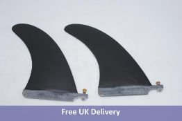 Two Jobe Bamboo/Titan Center Fin, 10.6/11.6, Black