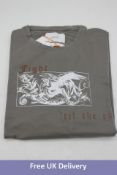 Two Pleasures Pray Zama Long Sleeve Top to include 1x UK Size S, 1x UK Size M, Dk Grey