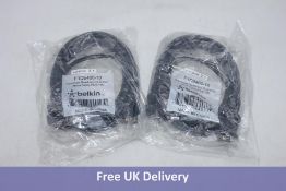 Eight Belkin OmniView Dual Port Cables, 10'