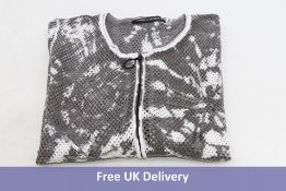 faber Woman Zip Up Cardigan Long Sleeves, Round Neck, Size 60cm, 95413