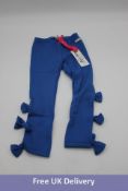 Six Happy Calegi Yoshie Girl's Leggings, Blue to include 1x 3yrs, 1x 4yrs, 1x 5yrs, 1x 7yrs, 1x 8yrs