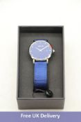 Woman's Coluri Kahlo In Navy Watch, Blue Fabric Strap