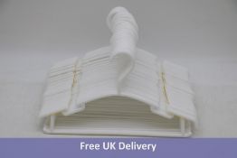 Twenty Kidoola Nursery Plastic Hangers, 36Pack, White