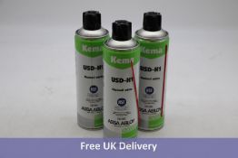 Twenty-four cans of Kema USD-H1 Chain Oil White, Expires October 2025