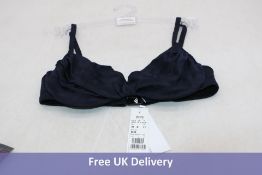Maryan Mehlhorn Nocturne Underwired Bikini Top, Dark Blue, UK10 D
