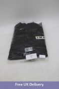 3-Man Men's Clothing Box Short Sleeved Shirt, Black, Medium