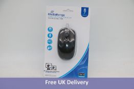 Twenty Mediarange Corded 3 Button Optical Mice, Black