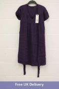 Ikks Women's Mini Robe Dress, Purple, Size 36