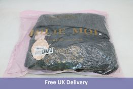 Jolie Moi Faux Fur Pocket Padded Inner Coat, Dark Grey, UK 12