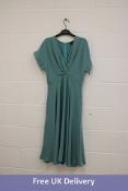 Bluzat Midi Cocktail Dress, Light Blue, Large