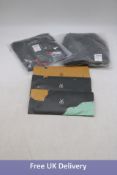 Five Kaft items to include 1x Change The Current Tee, Black, Small, 1x Kout Shorts, Asphalt, Small,
