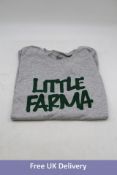Two Farmacy for Life items to include 1x Little Farma Sweatsuit, Grey, Large, and 1x Little Farma, G